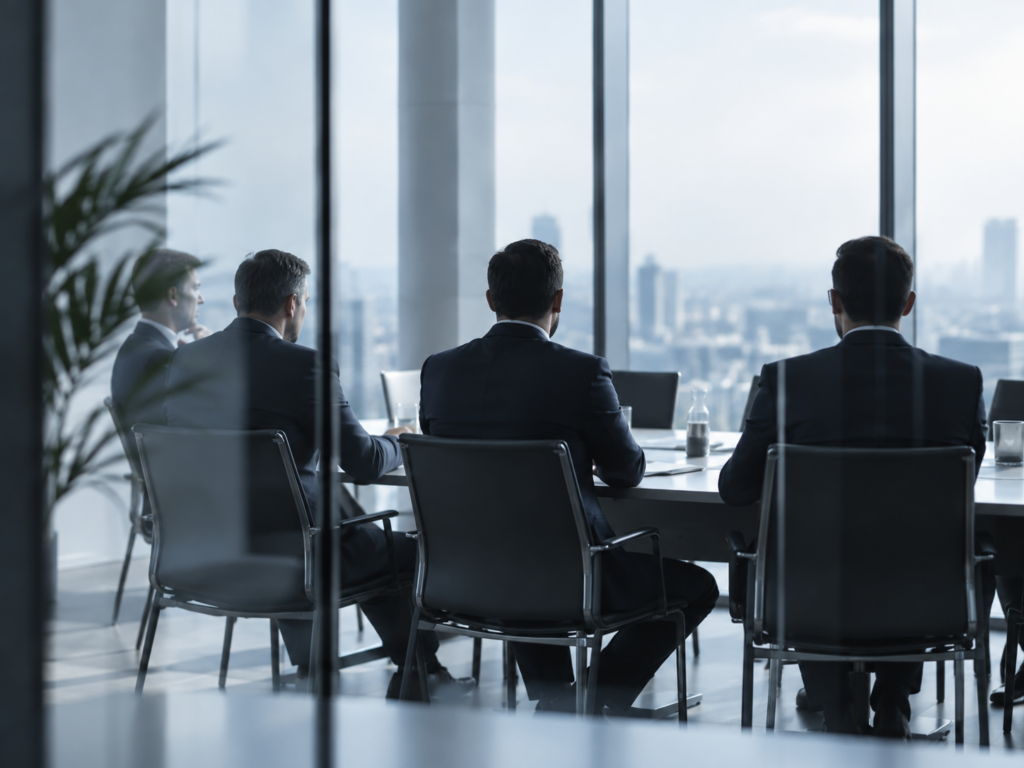 Business meeting in modern office